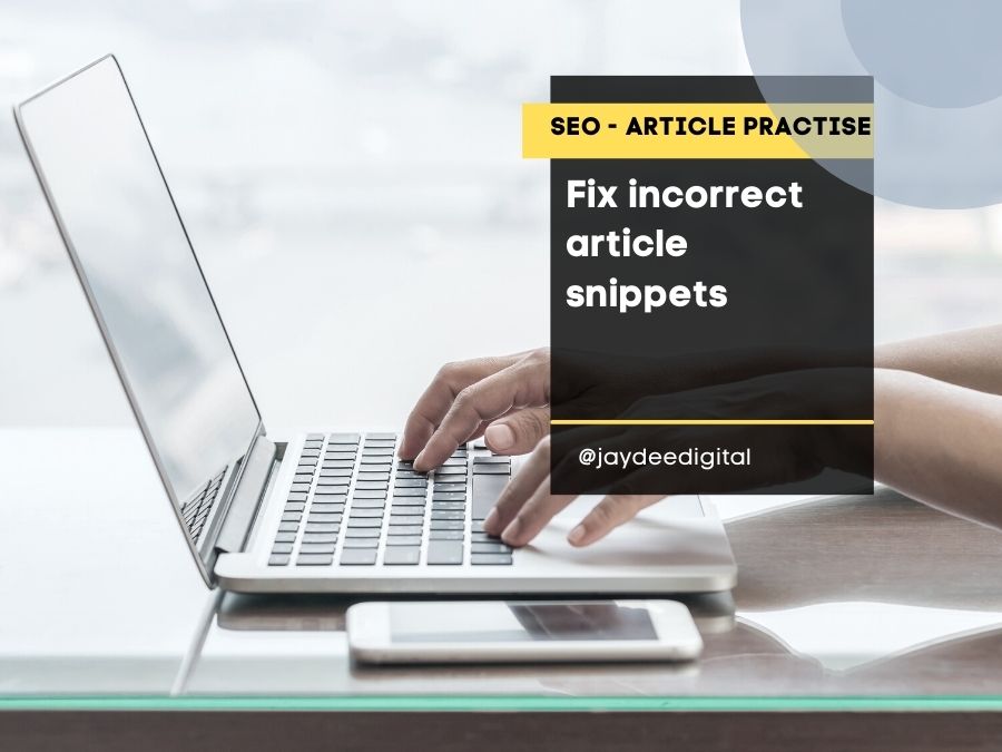 Fix incorrect article snippets