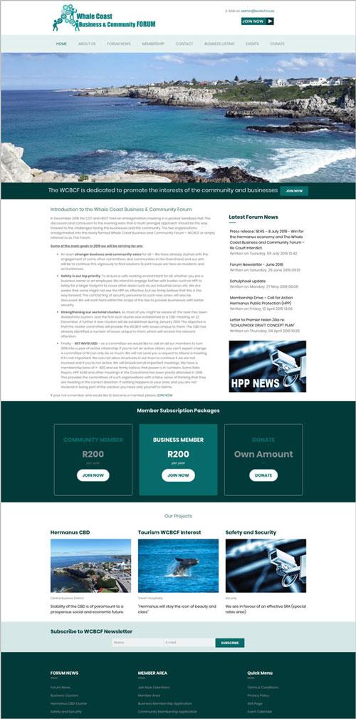 chamber of commerce website development 