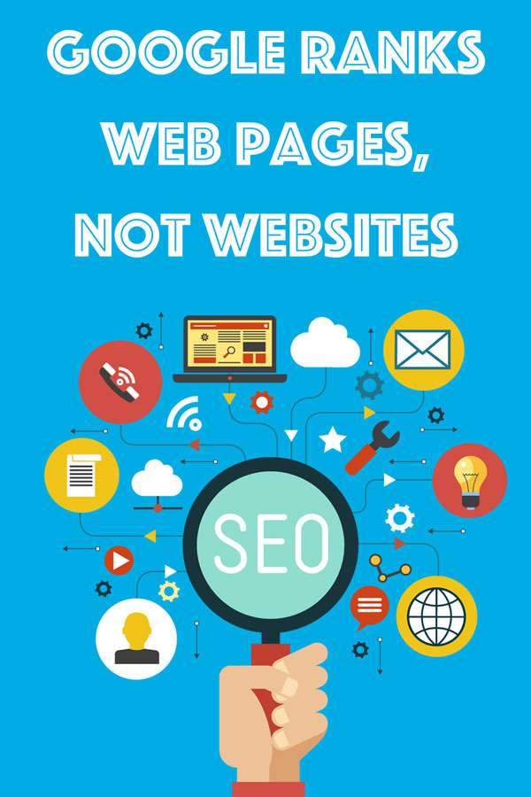 Did you know, Google Ranks Web pages, Not Websites?