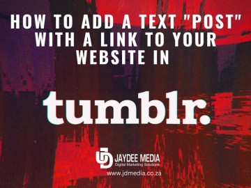 How to add a link to your text post in Tumblr?